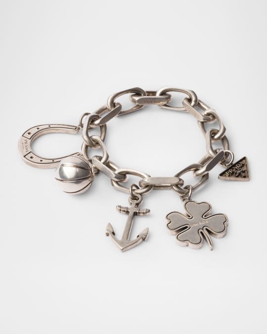 Prada Metal Charm Bracelet | Neiman Marcus
