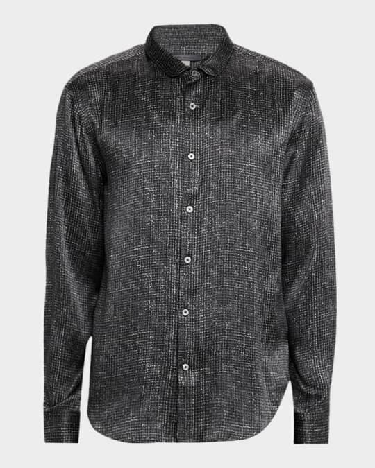 slim fit dress slacks John Varvatos Slim Fit Mini Color Short Sleeve Sport Shirt main image 1