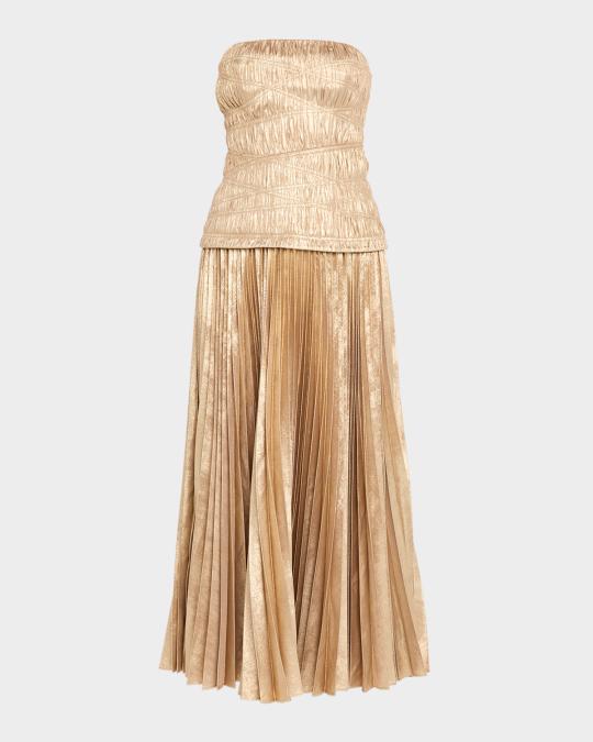 acler rockland midi dress Rockland Women's Strapless Midi Dress, Mulberry Pink, AU10 US6