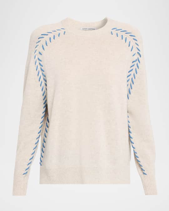 Back Stitch Cashmere Sweater main image 1