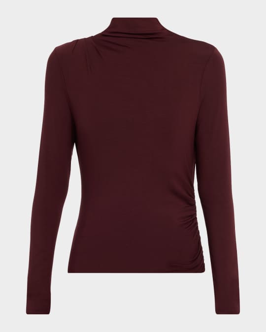 Veronica Beard Mylie Mock-Neck Top | Neiman Marcus
