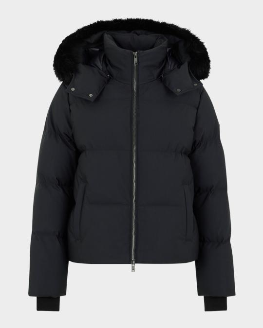 Moose Knuckles Misti Nyluxe Puffer Jacket with Detachable Hood ...