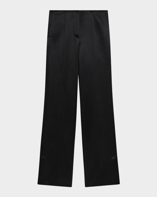 Helmut Lang Minimalist Satin Pants | Neiman Marcus