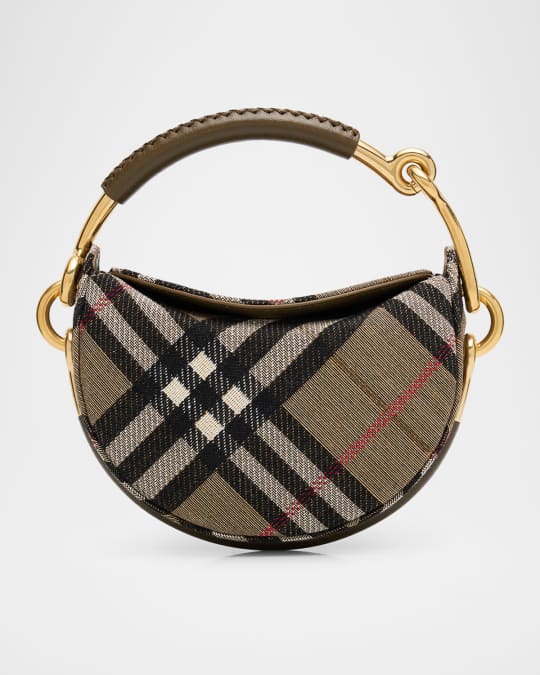 Burberry バッグ Burberry Bridle Jacquard Check Crossbody Bag | Neiman Marcus