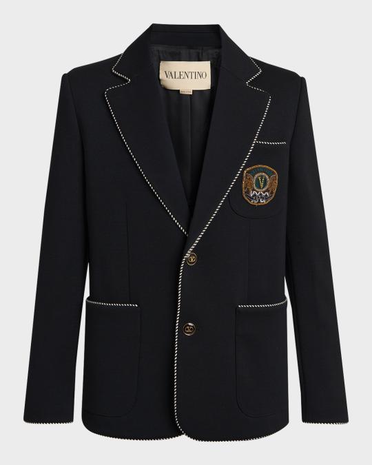 Valentino Garavani Men's Valentino Single Breasted Wool Jacket