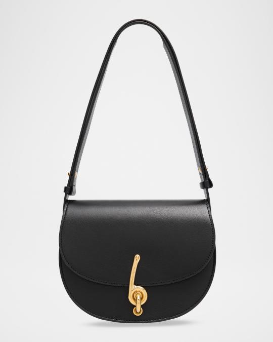 Burberry Bridle Small Leather Saddle Shoulder Bag | Neiman Marcus