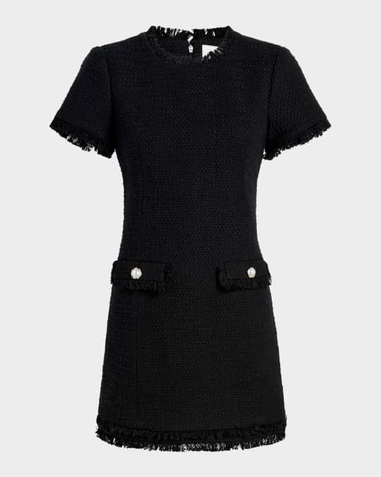 Cinq a Sept Brandi Tweed Mini Shift Dress | Neiman Marcus