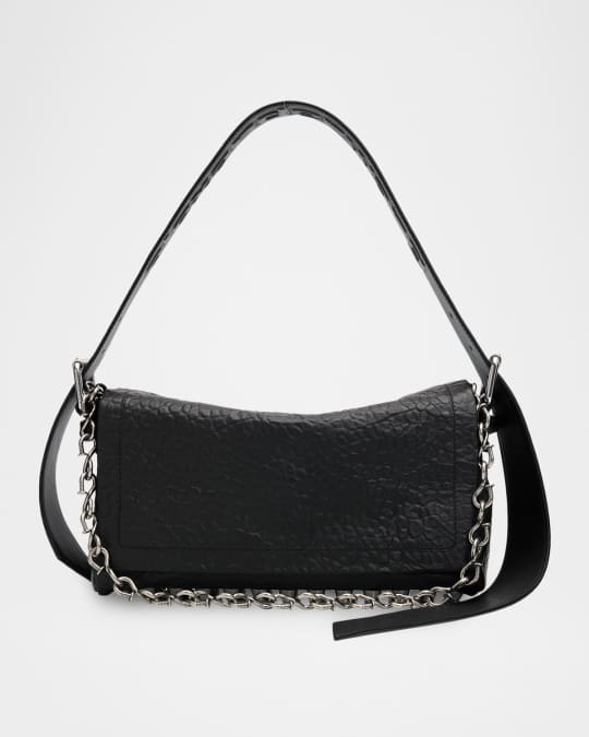 Alexander Wang Ricco Chain-Embellished Leather Shoulder Bag