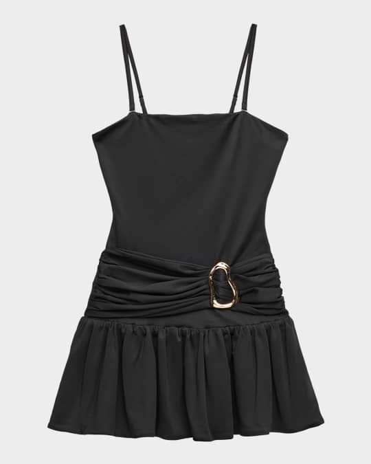KatieJ NYC Girl's Tween Marci Gathered Mini Dress, Size S-XL | Neiman Marcus