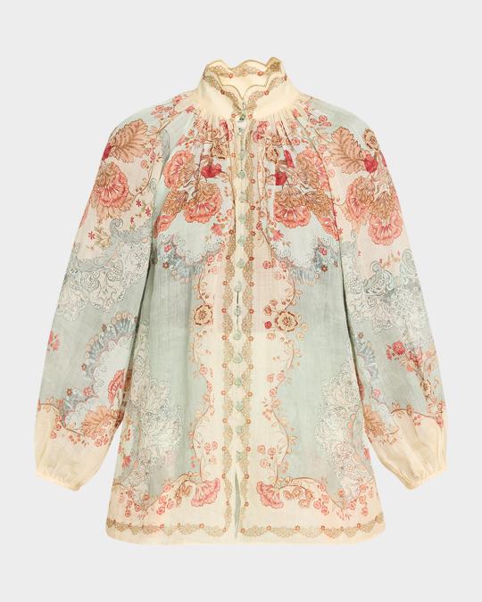 Zimmermann Daylight Button Blouse | Neiman Marcus