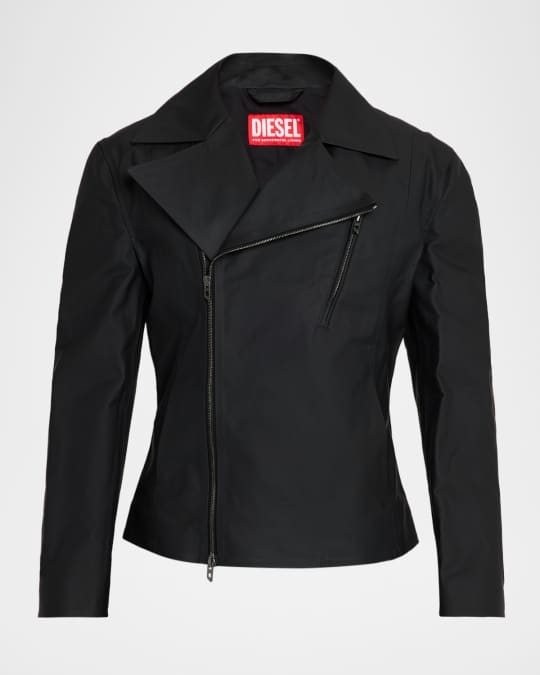 DIESEL ライダース Diesel Men's J-Cecilio Asymmetric-Zip Moto Jacket | Neiman Marcus