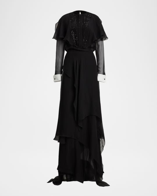 ralph lauren black long sleeve dress Black Long Sleeve Day Dress by Polo Ralph Lauren