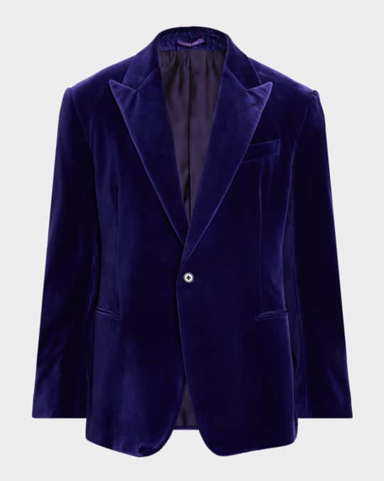 Ralph Lauren Purple Label Men's Kent Hand-Tailored Velvet Jacket
