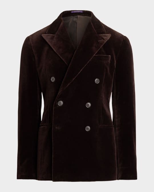 【ルーカン】RALPH LAUREN Purple Label ダブル Ralph Lauren Purple Label Men's Kent Hand-Tailored Velvet Double