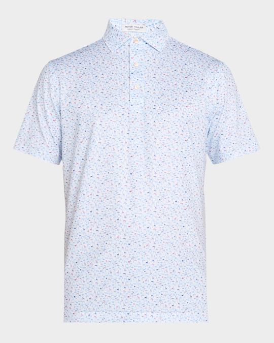 Peter Millar Men's On The Hunt Performance Polo Shirt | Neiman Marcus