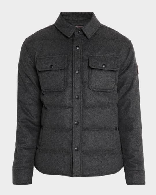 Polo Ralph Lauren Men's Lewis Melton Down Shirt Jacket | Neiman Marcus