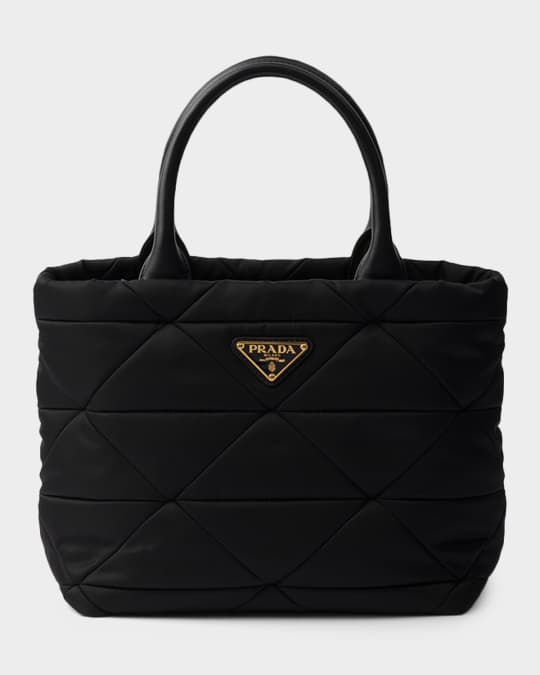 PRADA スモール パデッド Re-Nylon トートバッグ Prada Small Padded Re-Nylon Tote Bag | Neiman Marcus