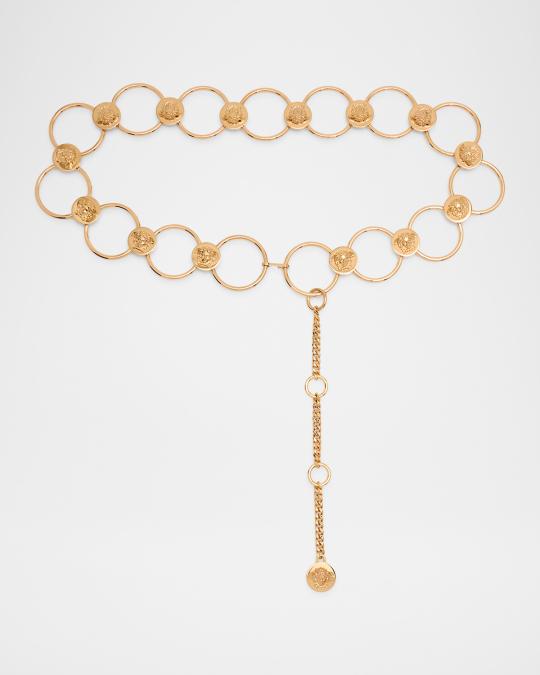 Versace Medusa Circle Link Chain Belt | Neiman Marcus