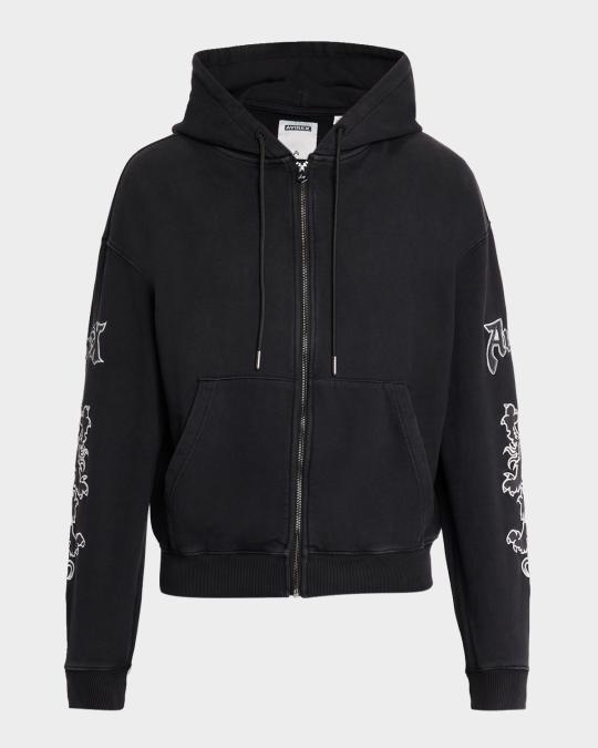 AVIREX Men's Goth Fleece Full-Zip Hoodie | Neiman Marcus