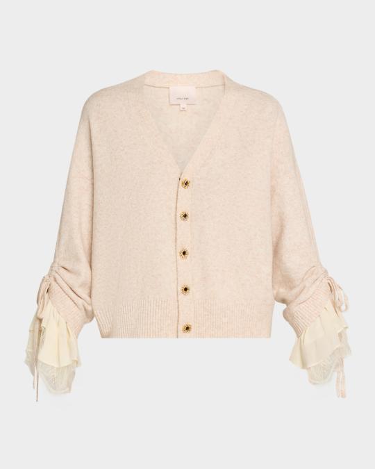 MARTE シルク「C」カーブ 7インチ Neagayaネアガヤ 韓国 人気 Cinq a Sept Atlas Layered-Cuff Cardigan | Neiman Marcus