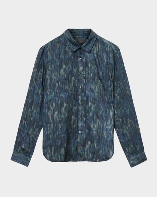 ross mens dress shirts short-sleeve shirt Casual shirts Soft John Varvatos Men's Ross Slim