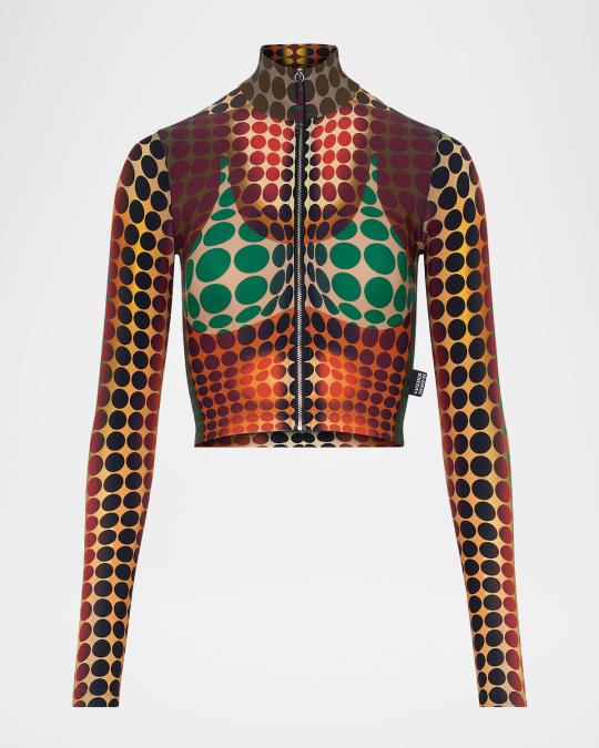 Jean Paul Gaultier Re-Edition The Brown Dots Top | Neiman Marcus