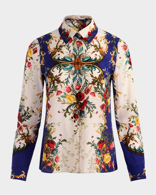 トップス Treat urself Rose accent shirt blouse Treat ürself Rose accent shirt blouse 【公式通販】