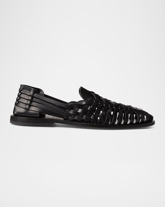 Ralph Lauren Purple Label Handwoven Leather Sandal | Neiman  display picture 3