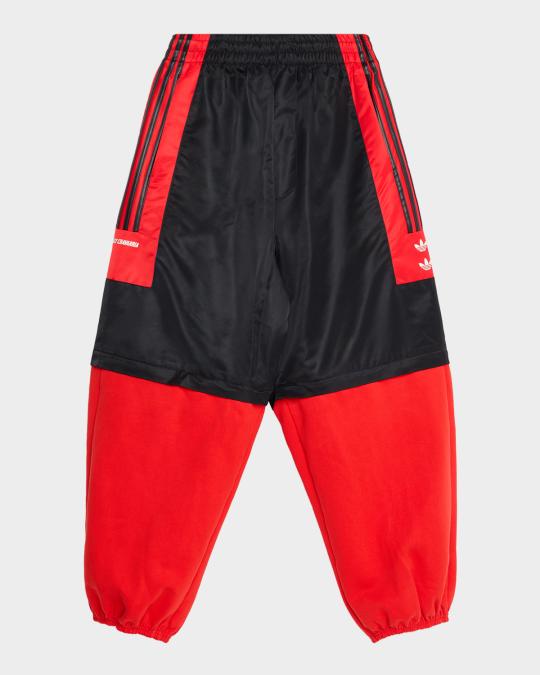 パンツ Men's Willy Chavarria Fleece Track adidas x Willy Chavarria Men's Fleece Zip-Off Track Pants | Neiman