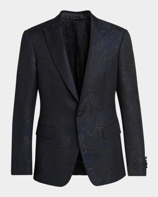Etro Men's Paisley Jacquard Single-Breasted Blazer | Neiman Marcus
