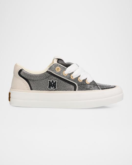 Amiri Men's Pebbled Sunset Grained Leather Low-Top Sneakers