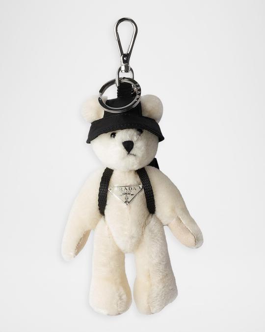 Prada Teddy Bear Keychain Bag Charm | Neiman Marcus
