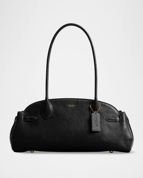 Coach Empire Glazed Leather East-West Carryall Shoulder Bag