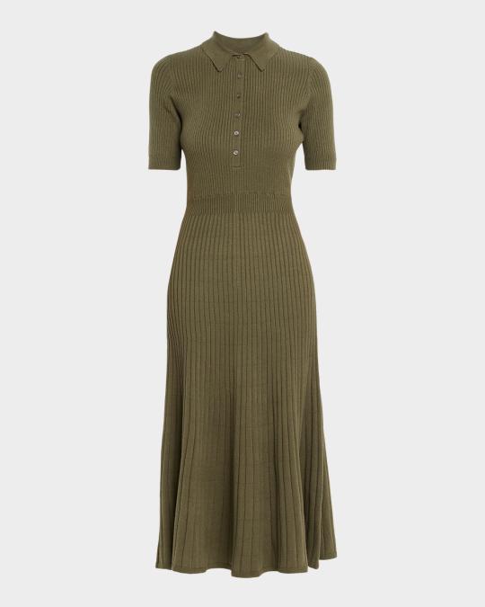 paige knit dress Mathilda Short-Sleeve Rib-Knit RAIL1A