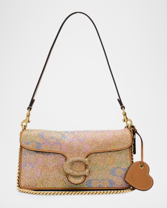 COACH Tabby Ombre Rhinestone Logo Shoulder Bag | Neiman Marcus