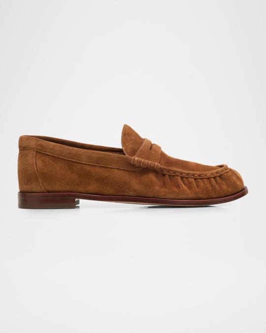 rag & bone Lexi Suede Penny Loafers | Neiman Marcus display picture 3