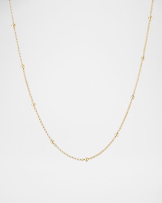 David Yurman Cable Collectibles Bead and Chain Necklace in 18K Gold/36 ...
