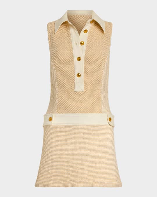 Ramy Brook Sarah Cotton Lurex Tweed Sleeveless Mini Dress | Neiman