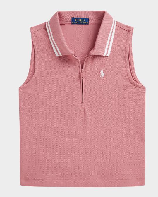 Polo Ralph Lauren Little Girl's & Girl's Stretch Mesh Half-Zip