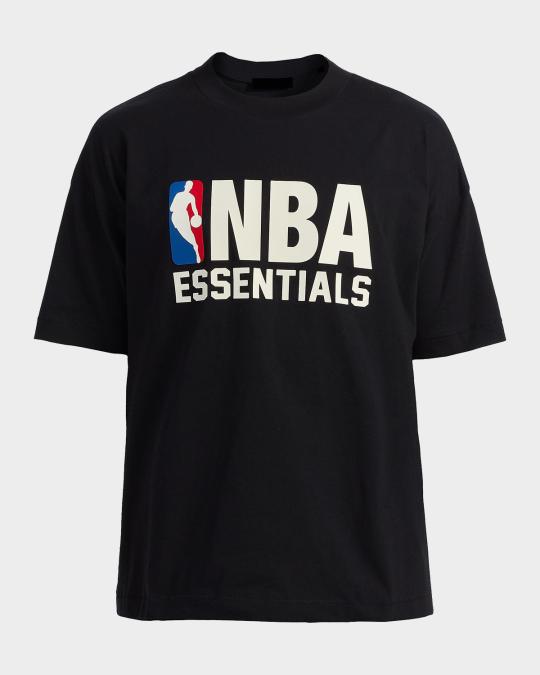 ESSENTIALS FEAR OF GOD NBA BERLIN Tシャツ Fear of God Essentials x NBA Men's Cotton Logo Oversized Fit T