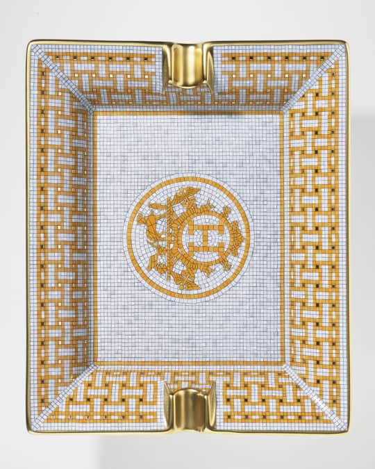 Mosaique AU 24 Gold Rectangular Ashtray