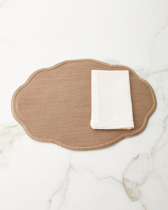 Deborah Rhodes Scallop Oval Placemat Neiman Marcus