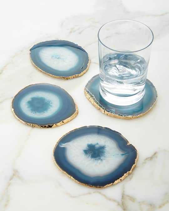 Agate Coasters, Set of 4