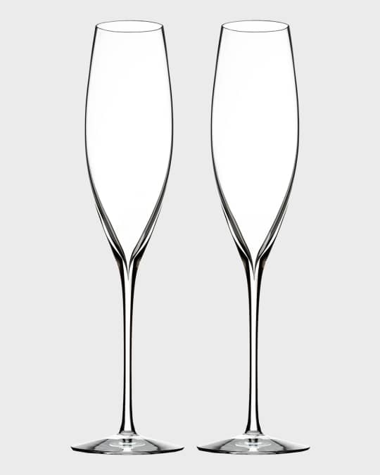 Elegance Champagne Flutes, Set of 2