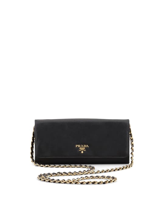 Prada wallet discount on chain sale