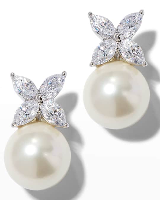 Neiman marcus pearl earrings cheap