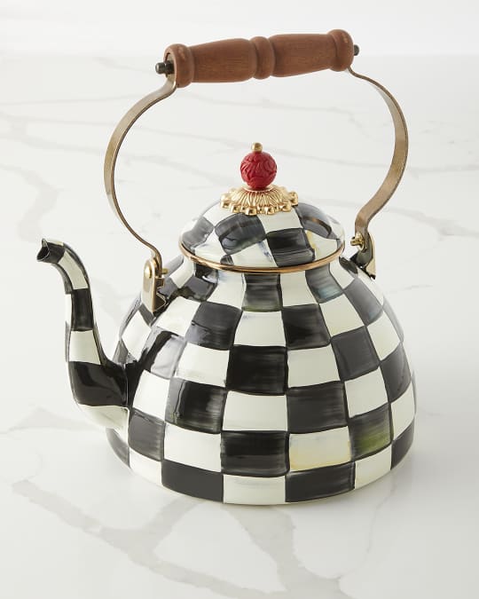 MacKenzie-Childs Courtly Check Three-Quart Tea Kettle | Neiman Marcus