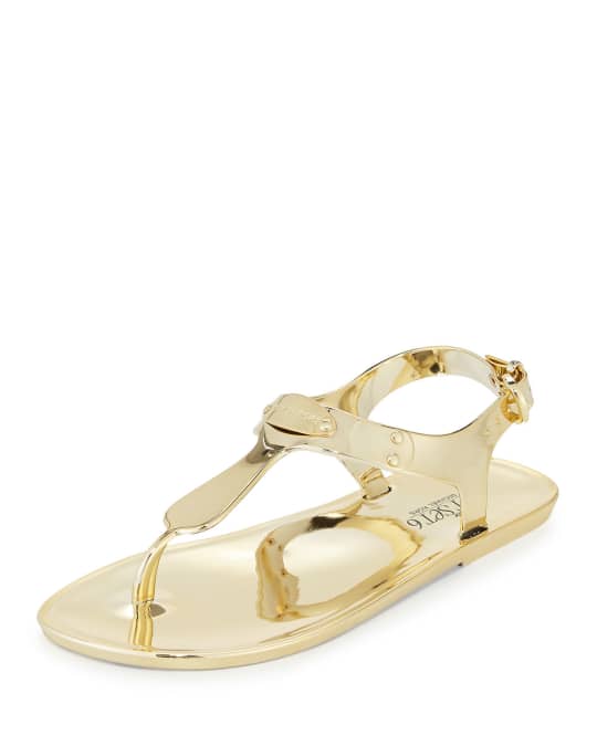 Mk plate jelly sandals clearance