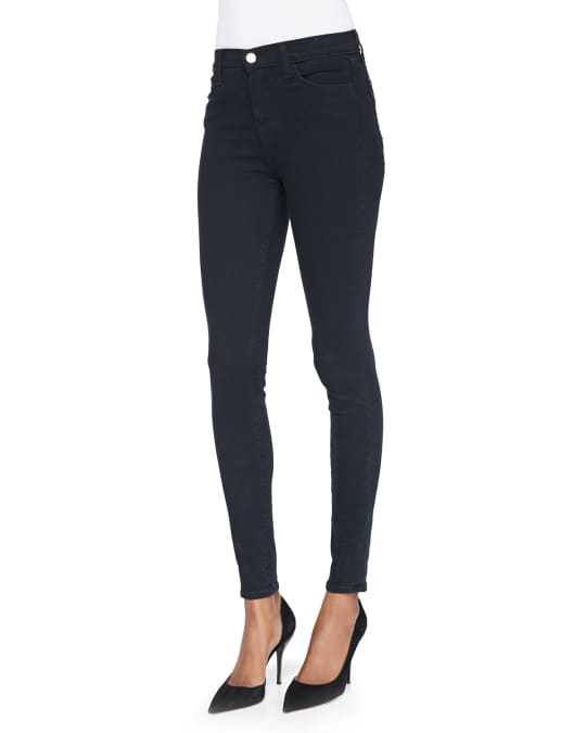 J Brand Maria High-Rise Skinny Jeans, Bluebird | Neiman Marcus