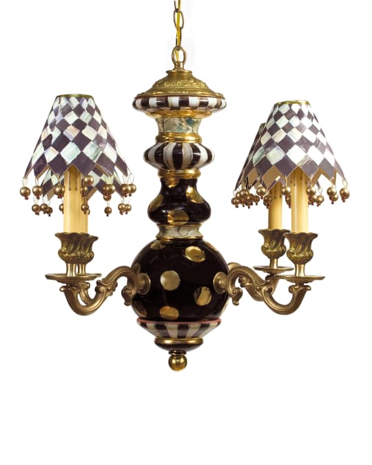 Courtly Check Black Tie Chandelier